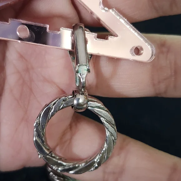 💜Silvertone twist hoop clip ons - Picture 3 of 4